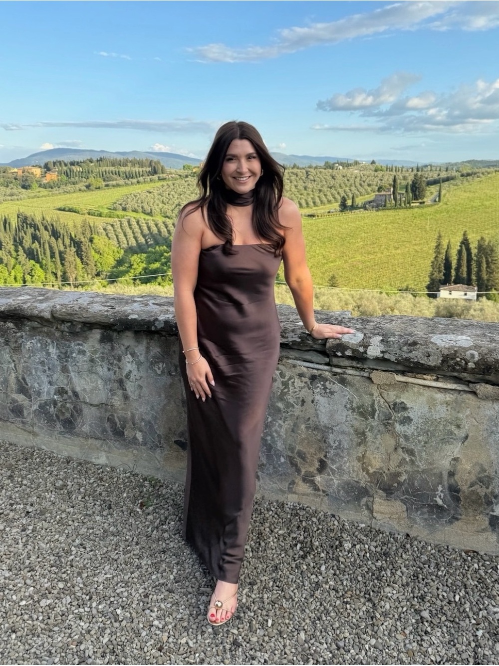 Reformation Oren Silk Dress - Black Bean - Picture 5 of 5